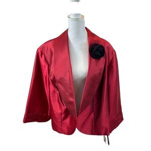 Brand new with Tags Le Bos Brand Ladies‎ Red Formal Open Front Jacket Size 22W